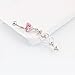 WOWOHE Belly Button Rings for Women Stainless Steel 14G Pink Hearts Dangle Long Belly Rings Body Piercing Jewelry Navel Rings