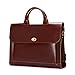 Leathario Mens Retro Leather Briefcase Laptop Bag Business Messenger Bag Cowhide Bag