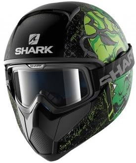 Shark Vancore Ashtan Matt Black Green Motorcycle Helmet (S)