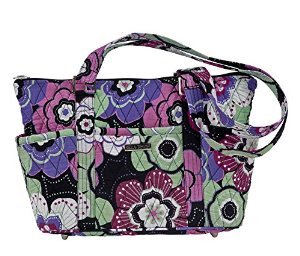 Petal Me Pretty Quilted Cotton Mini Shopper Tote Handbag