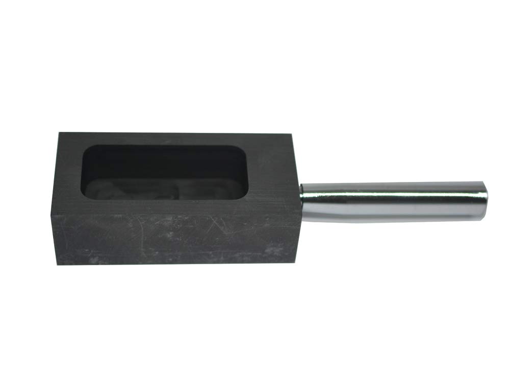 LLF Gold Silver Graphite Ingot Mold Mould Crucible for Melting Casting Refining with Metal Bar (500g)