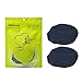 Welnove Fabric Metatarsal Pads Reusable Ball of Foot Cushions, Gel Forefoot Pads Pain Relief for Mortons Neuroma and Prevent Callus-2 Pieces L-Size of Black Metatarsal Pads