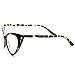 zeroUV - Super Cat Eye Glasses Vintage Inspired Mod Fashion Clear Lens Eyewear (Yellow Tortoise)
