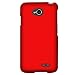 LG Optimus L70 (Metro PCS) Slim Light Hybrid Snap On Non-Slip Matte Hard Case Protex Rubberized Rubber Coating Protective Case - Red - Retail Packaging