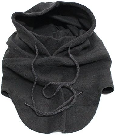 Fleece Winter Tactical Heavyweight Balaclava (Black) Neck Face Mask Hood Hat Ski
