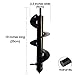 Litcher Auger Drill Bit, Non-Slip –3.5”X10” Garden Plant Flower Bulb HEX Shaft Auger, Earth Auger Bit, Fence Post Hole Digger Drill Bit- Bulb & Bedding Plant Auger