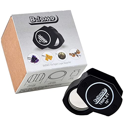 BelOMO Jewelers Loupe Magnifier 10x Triplet 21mm (.85"). Optical