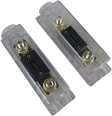 SENSTREE0 2 4 Gauge Automotive Car Audio Stereo ANL Fuse Holder 2 Pieces + 300Amp ANL Fuses 2 Pieces