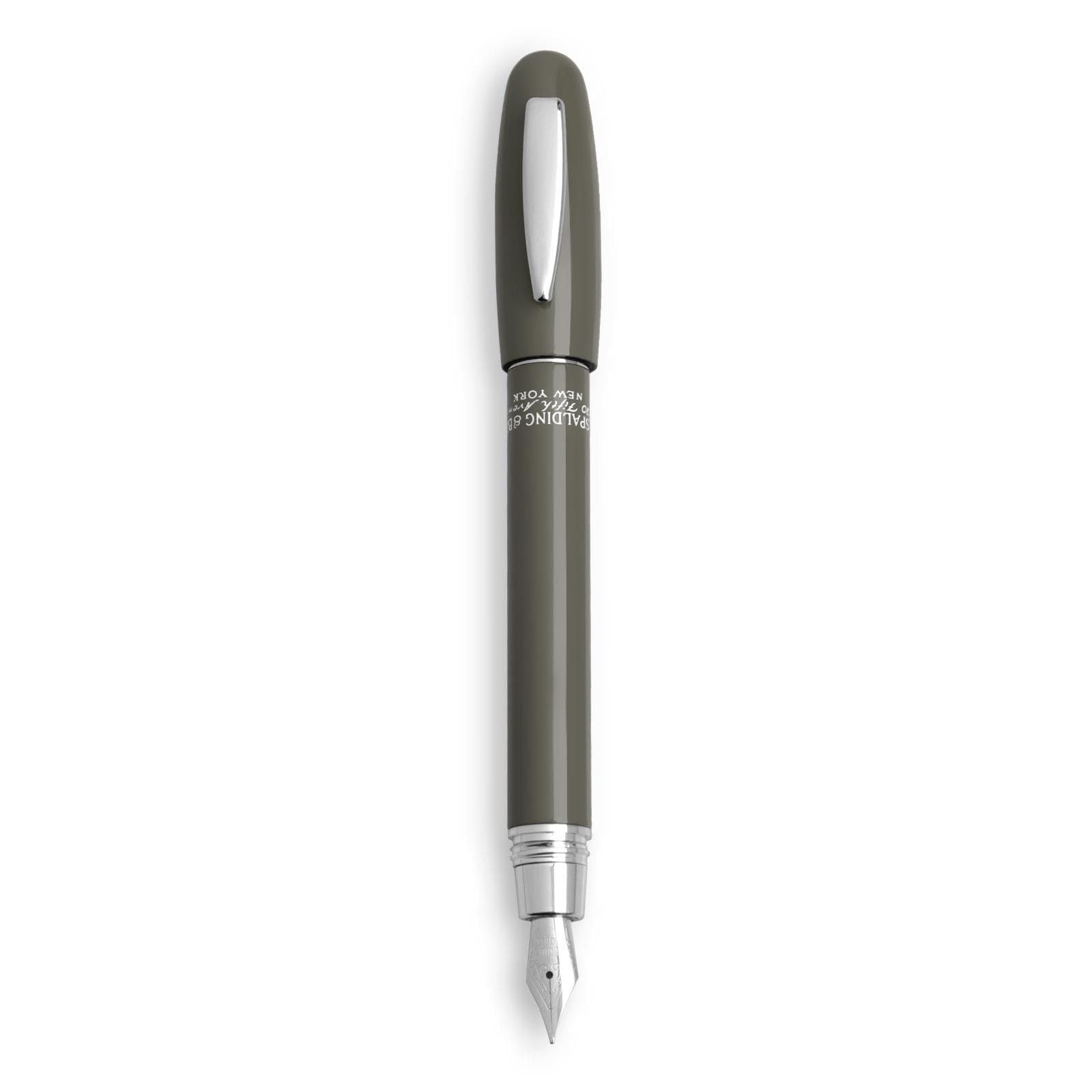 Penna Stilografica | Spalding & Bros Short Classic Pens | 170130-Grigio Scuro