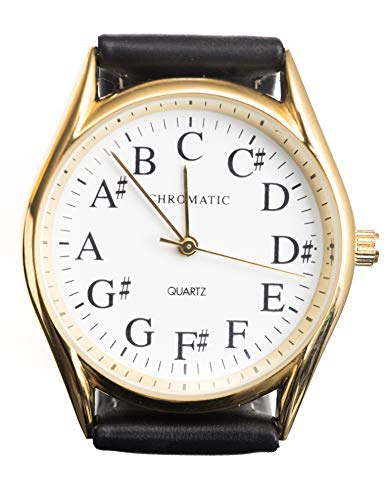 Gifts for Musicians - Chromatic Watch for Men - Gold