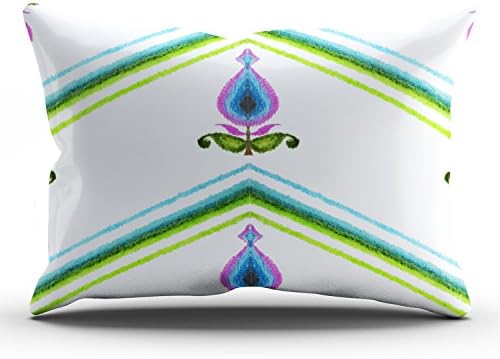 Hoooottle Custom Crayon Paisleykat Outdoor Pouf Unique Pillowcase Rectangle Zippered One Side Design Printed 20x36 Inch King Throw Pillow Case Cushion Cover