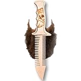Handcrafted Beard Comb Knife for Mustache and Beard Styling - Knife Design Pocket Sized Beard Styling Tool for All Your Beard Grooming Needs