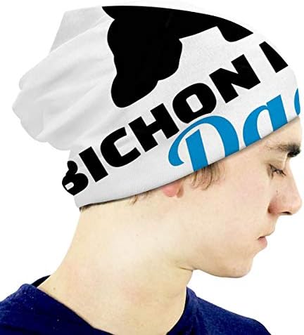 Skull Cap Bichon Frise Dad Silhouette 