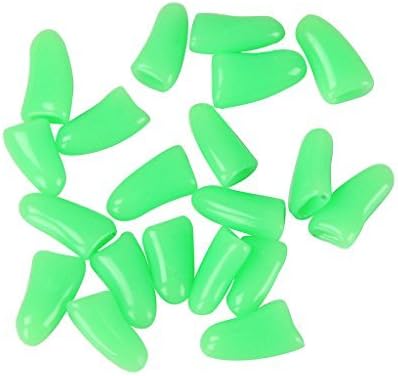 colorofthewind Soft Claws Nail Caps Cover for Kittens Cats Dog 20 Pcs with Glue ,XS,Green