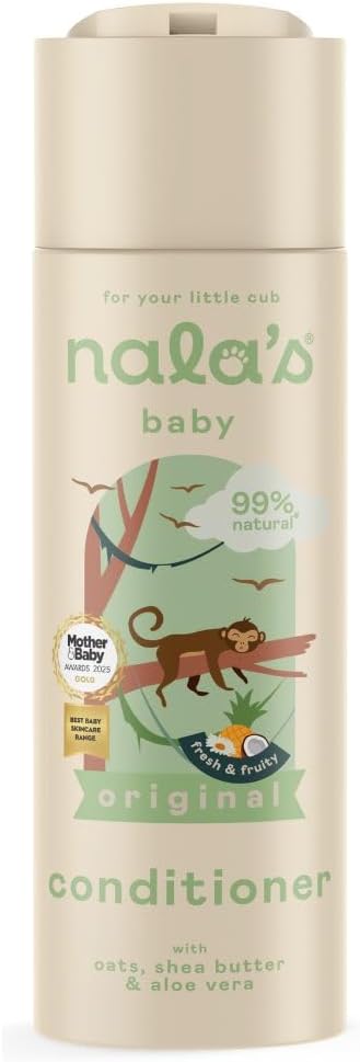 Nala's Baby Conditioner 200ml 99% Natural Tear-Free Castor Aloe Vegan