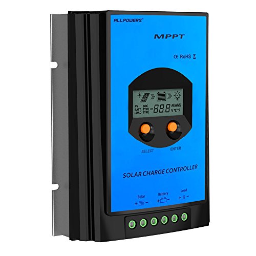 ALLPOWERS 30A MPPT Solar Charge Controller HY-MPPT30A+ Remote Meter MT-50 Solar Charge With LCD Display for Solar Battery Charging