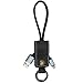 1ft Short Cool Design Keychain Compatible with Lightning to USB,Charger Data Cable Compatible with iPhone X/8/8Plus/7/7 Plus/6S/6/5/5S/5C/iPad (Black)