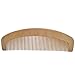 LCLHB 4PCS Natural Wooden Wide Tooth Beard and Hair Combs Set For Men and Women (6.5-7 Inch Length)