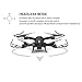 SZJX RC Drones Foldable Remote Control Wifi Quadcopter FPV VR Helicopter 2.4GHz 6-Axis Gyro 4CH with Adjustable Wide Angle 2MP HD Camera RTF SJ60 (Black)