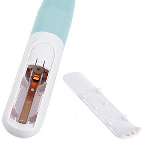 AMA(TM) Facial Pore Acne Cleaner Blackhead Vacuum Remover Suction Electric Skin Facial Care Tool (Light Blue)