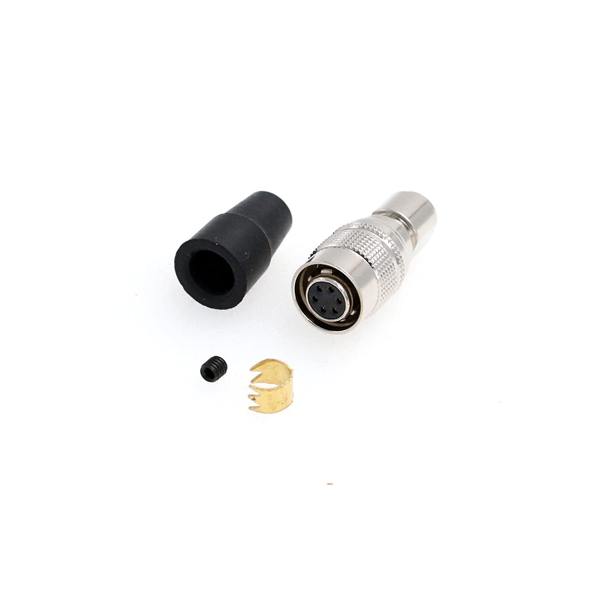 SZRMCC HR10A-7P-6S Hirose 6 Pin Female Circular Connector Plug for Basler Sony AVT GIGE CCD Industrial Camera (6 Pin, Female)