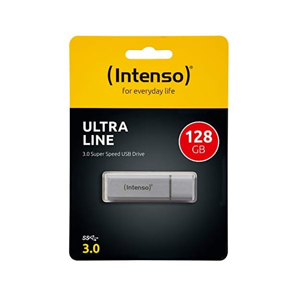 Intenso 3531491 Ultra Line, 128GB Speicherstick, USB 3.2 Gen 1x1, silber – Bild 4