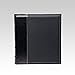 Bellagio-Italia 3-Ring Office Binder - Faux Leather - 225-Sheet Storage Capacity - File Storage for Presentations, Documents & Trading Cards - 1 Pack - Black