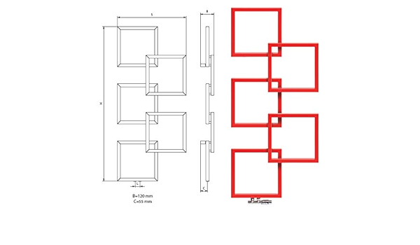 Radiador seca, diseño de alta gama en formas geométricas ...