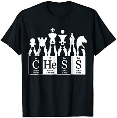 Chess sets periodic table elements t shirt gift for kids men T-Shirt