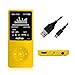 MYMAHDI Mp3 / mp4 Player/Built-in 8GB / Support Micro SD Card/Media Player/Portable Videos Player/Music Player/Voice Recording Player/Supporting MP3, WMA, JPEG and TXT Files (Yellow