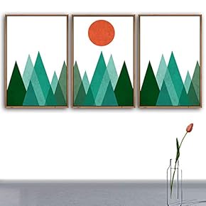 3 Piece Framed Canvas Wall Art for Living Room, Bedroom Nordic Simple Style Canvas Prints for Modern Home Decoration Ready to Hang - 16"x24"x3 Panels