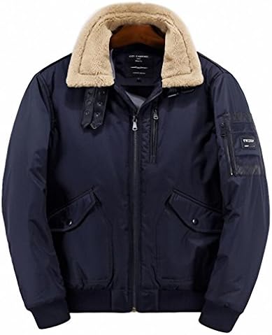 Men Bomber Jacket Thick Winter Parkas Military Tactical Jacket US Army Pilot Jacket Coat Motorcycle Wear TD-DSPD-002 Blue XL