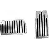 Topfit Non-Slip Performance Foot Pedal Pads Compatible Model S and Model X, Auto Aluminum Pedal Covers(A Set of 2)
