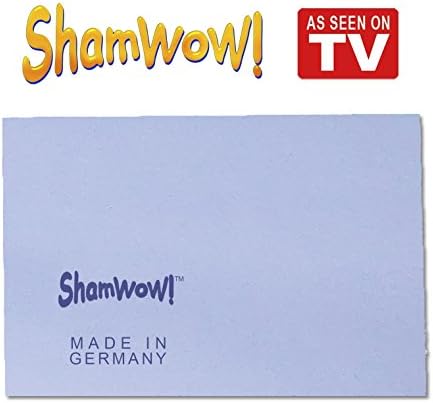 The Original Shamwow Mini - Super Absorbent Multi-Purpose Cleaning Shammy Chamois Towel Cloth - Holds 10X its Weight in Liquid - Machine Washable - Will Not Scratch, Blue