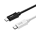 USB C Cable, Tronsmart USB-C to USB-C Cable for ChromeBook Pixel, Google Pixel/Pixel XL, Nexus 5X / 6P, LG G5, HTC 10 and More (3.3 Feet, 1 x Black,1 x White)