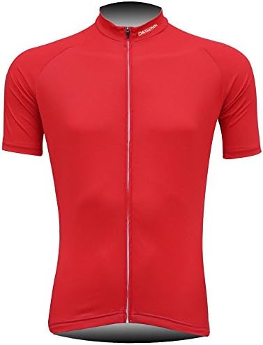 DKGEMN Breathable Men Cycling Jersey Chest 40-41" US L M Size Outdoor Biking Sports Short Sleeve Top Wear Quick Dry Shirt