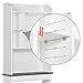 Yaheetech Over The Toilet Cabinet, Space-Saving Bathroom Cabinet w/Adjustable Shelves, 7.4in D x 23.2in W x 68.9in H