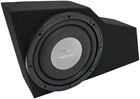 Harmony Audio HA-F124 Subwoofer Bundle with Single 12" Sub Box Enclosure Compatible with 2002-2009 Chevy Trailblazer