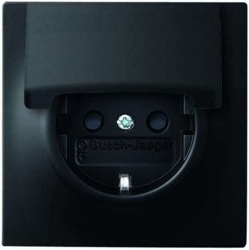 Busch-Jaeger 20 EUK-775 Schuko Socket Insert, Schwarz