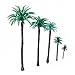 14pcs 1/50 1.9 inch - 6.6 inch Coconut Model Palm Trees Layout Train Scale