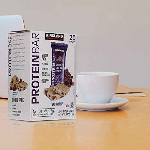 Kirkland Signature Protein Bars Chocolate Chip Cookie Dough, 20count 2