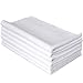 The Rag Company - Spa & Yoga Towel - Gym, Exercise, Fitness, Sport, Ultra Soft, Super Absorbent, Fast Drying Premium Microfiber, 365gsm, 16in x 27in, White (6-Pack)