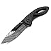 Cool Hand 3.75'' Carbon Fiber Scale Folding Pocket Knife w/ 2.75'' Polished Black Ceramic Blade, Frame Lock, Black Liner
