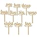 FENICAL 1-10 Wooden Table Numbers on Sticks 10pcs One-Ten Table Numbers for Wedding Party Decoration