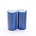 16340 Battery And Charger, 2pcs 16340 Rechargeable Lithium 3.7V CR123a Batteries with Dual Charger for Camera