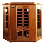 Crystal Sauna FWC350 3-4 Person Family Infrared Sauna in Red Cedar