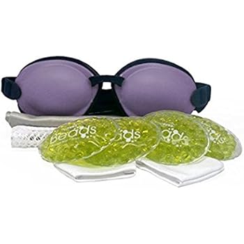 Tranquileyes Warm Compress with Microwavable Beads for Moderate Dry Eye Relief (Lavender)