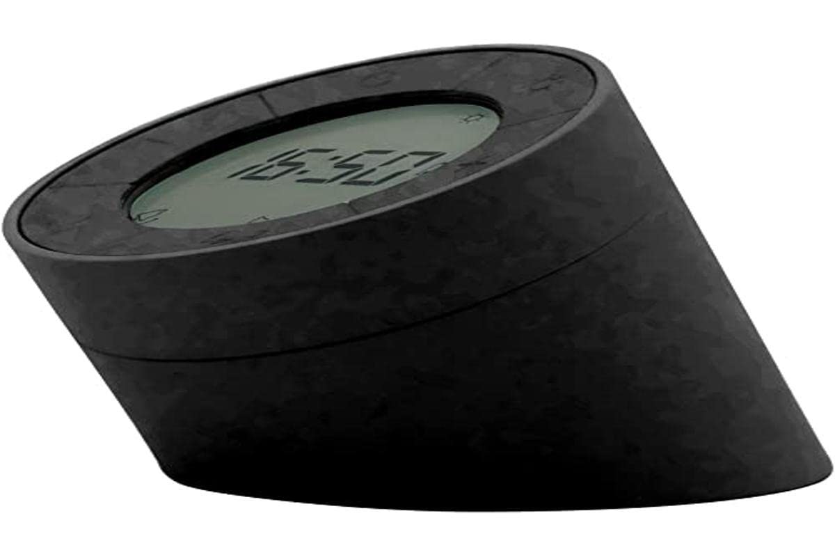 Gingko Design Alarm Clock, Black, One size, G001BK