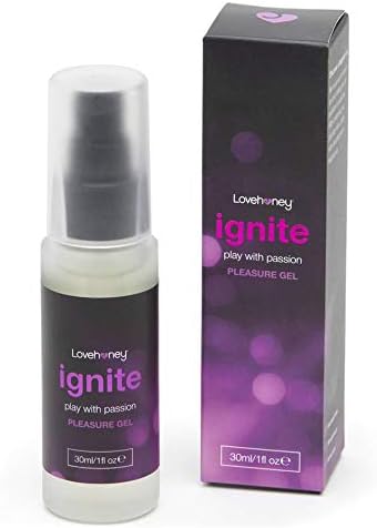 Lovehoney Ignite Water Based Lube Gel, Silky Tingle Lubricant & Licks for Men Women & Couples