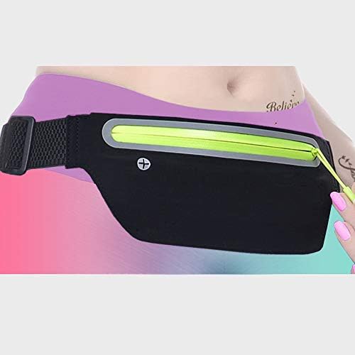 LENPOW Best Running Belt, Ultra Light Bounce Free Waist Pouch Workout Sport Pack Exercise Bag Top Fitness Zipper Pocket for iPhone X 8 7 6 Plus Samsung in Gym Marathon Cycling Hiking Climbing Sports